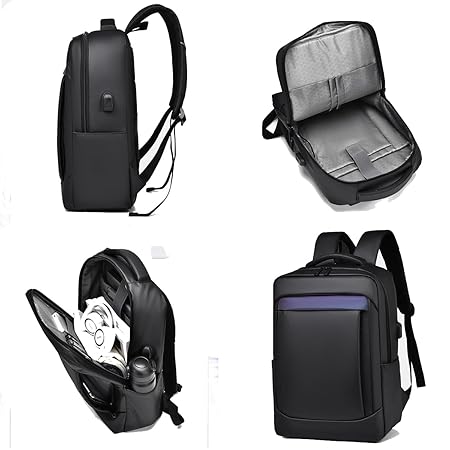 15.6″ Laptop Bag, Side Bottle Pocket, Anti-Theft, Waterproof Backpack - Image 3