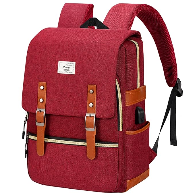 Unisex College Bag Fits up to 15.6?? Laptop Casual Rucksack Waterproof School Backpack Daypacks - Image 2