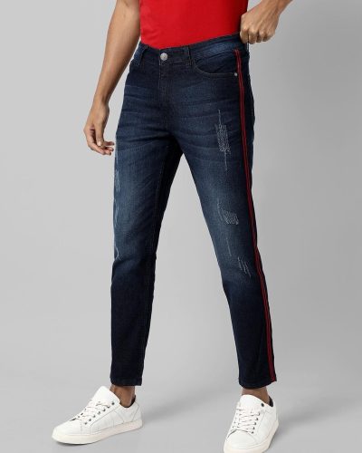 Campus Sutra Men’s Blue Striped Jeans